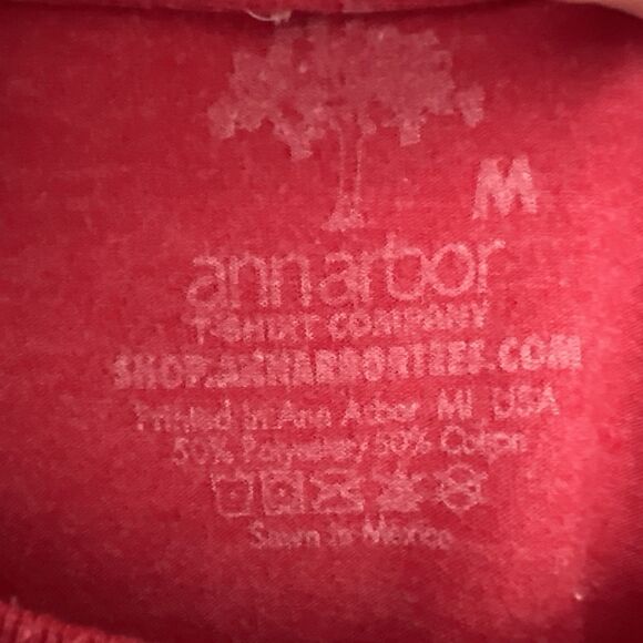 Canada Maple Leaf Tee Shirt Top Adult Medium Hockey Ann Arbor T-Shirt Company - Picture 2 of 6